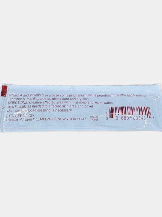 Vazelin, tatuirovka va doimiy, kosmetik, Vitamin A+D dan keyin davolovchi malham