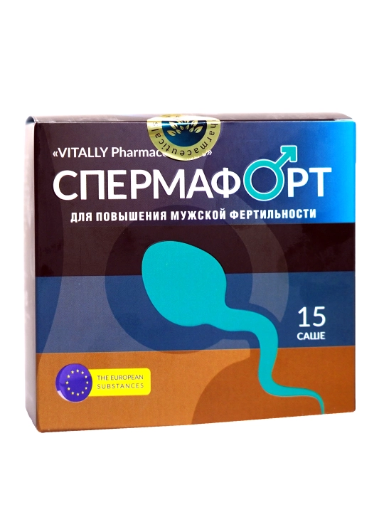 Spermafort spermatozoidlar foizini va harakatchanligini oshiradi. - 