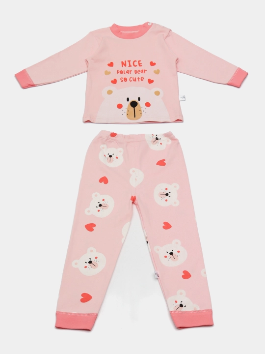 Детская хлопковая пижама для девочек Elankids