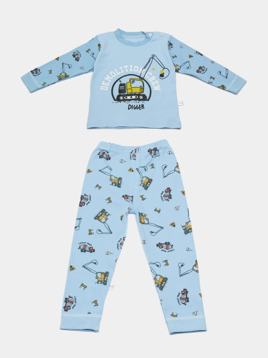 Пижама детская, хлопковая, со штанами, для мальчика, Elankids