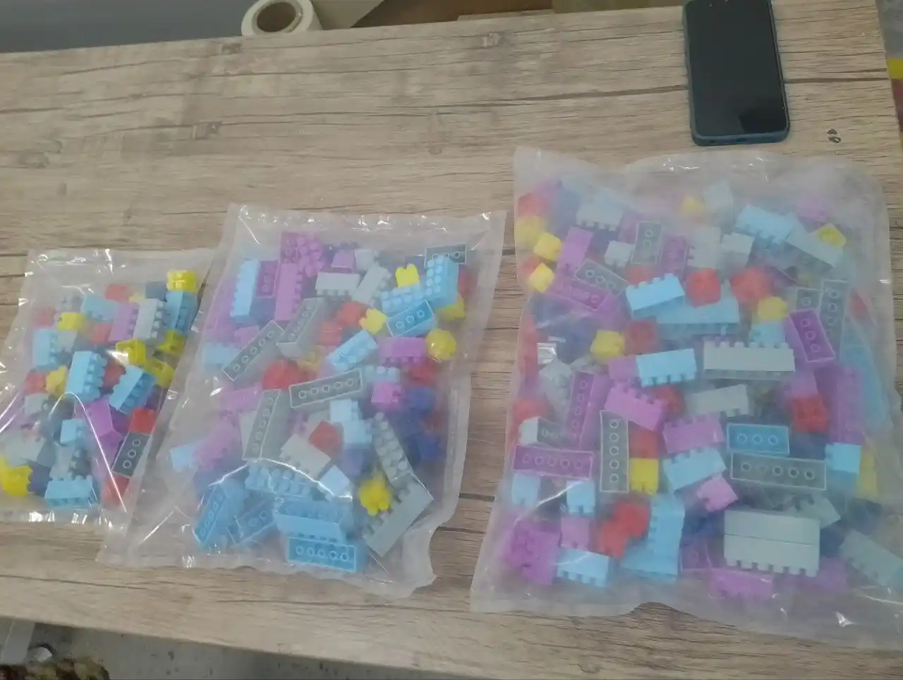 Игрушка конструктор Лего Toys Bricks детский, крупные детали, 60, 120, 240, 480 шт