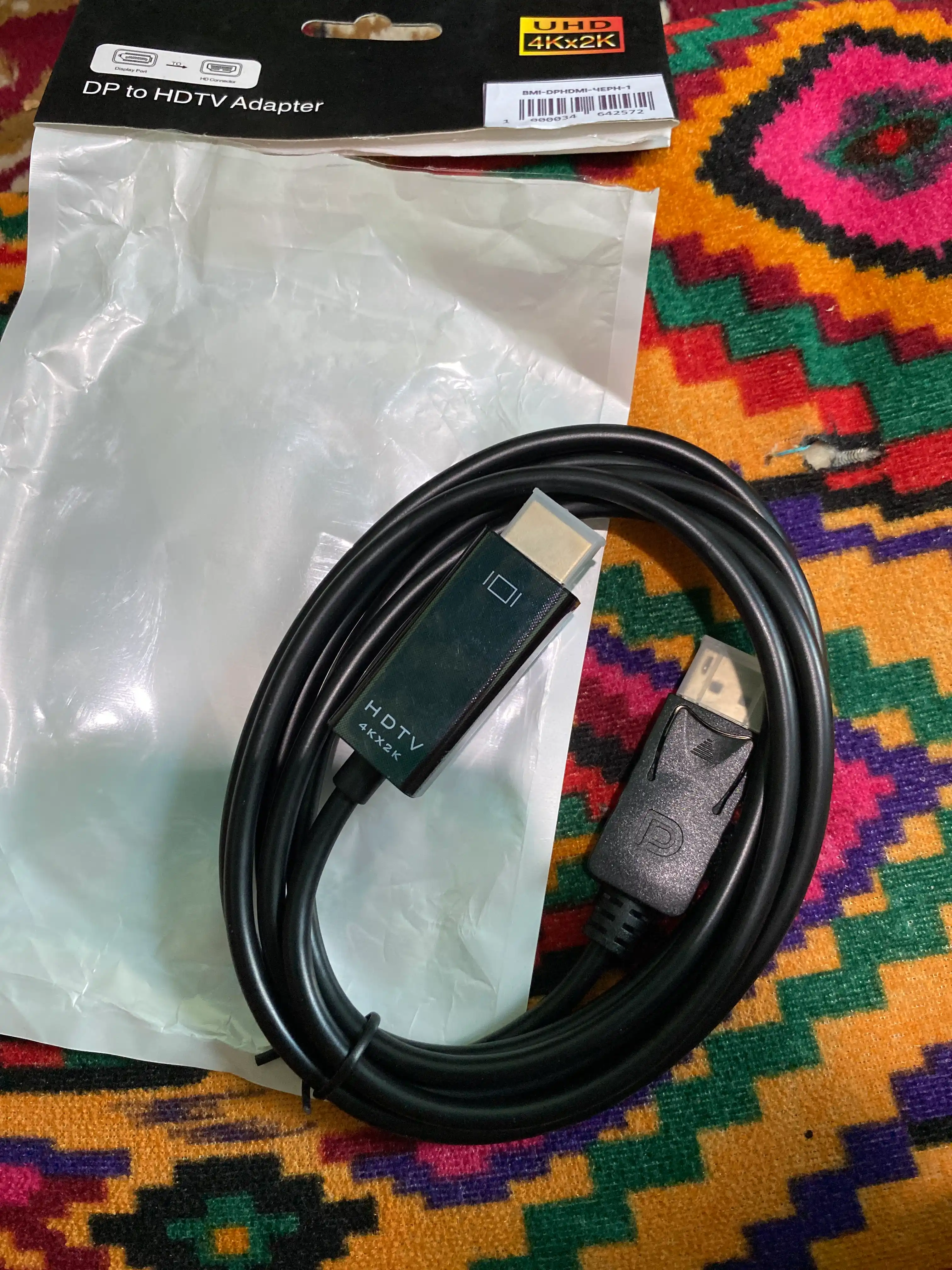 Кабель c Display Port на HDMI, FullHD, 2К, 4К, 1.8 м