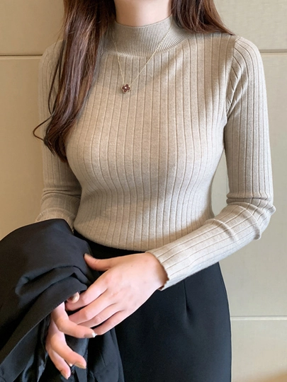 Sviter vodolazka ayollar uchun, kuz, qish, bahor, standart o'lcham