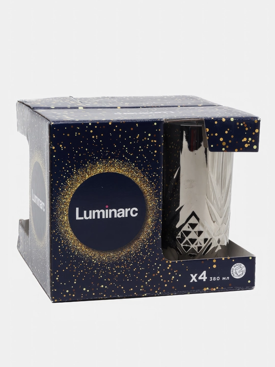 Стеклянные стаканы Luminarc, 380 мл, 4 шт