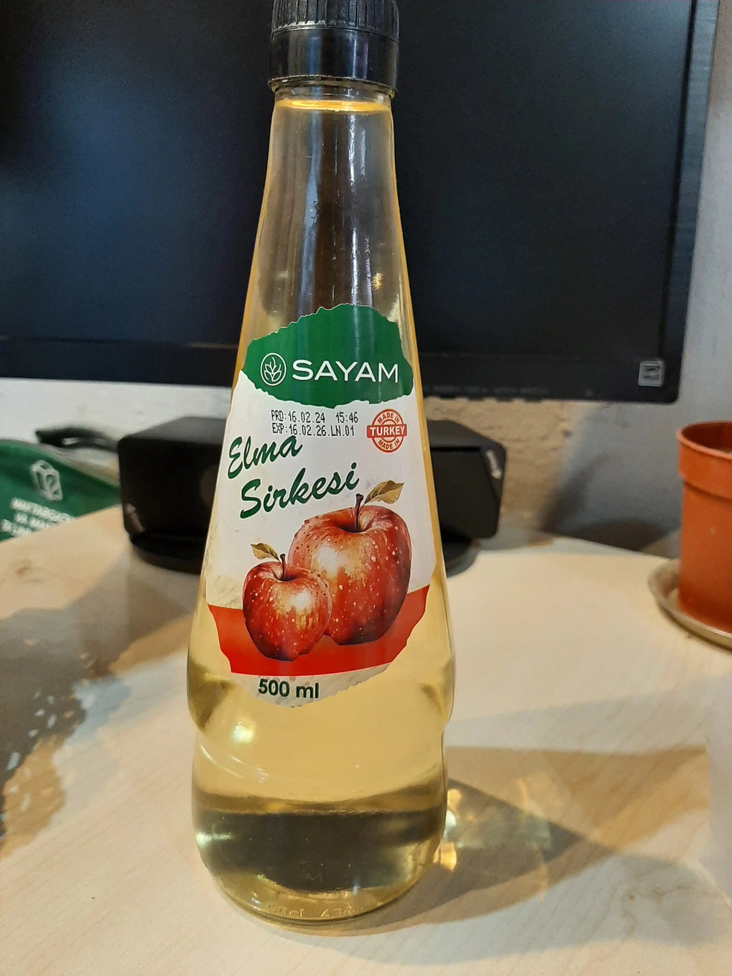Яблочный уксус 5% SAYAM, 500 мл, Турция