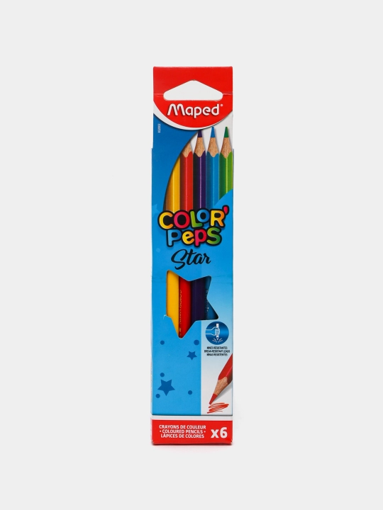 Rangli qalamlar Maped Color Peps, 6 ta rangli, 832002