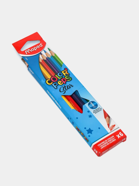 Rangli qalamlar Maped Color Peps, 6 ta rangli, 832002