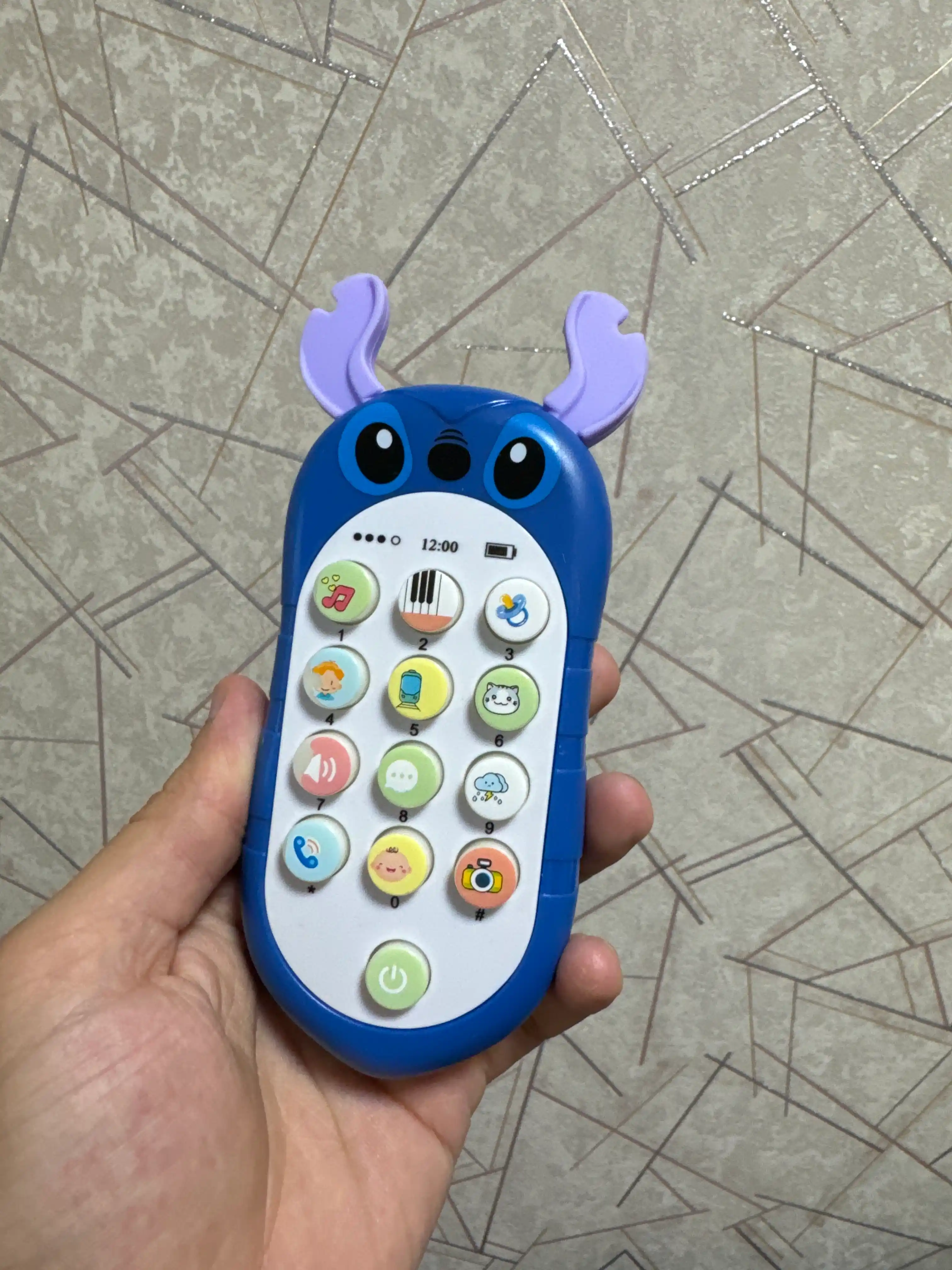 Игрушечный телефон с музыкой, развивающий, детский
