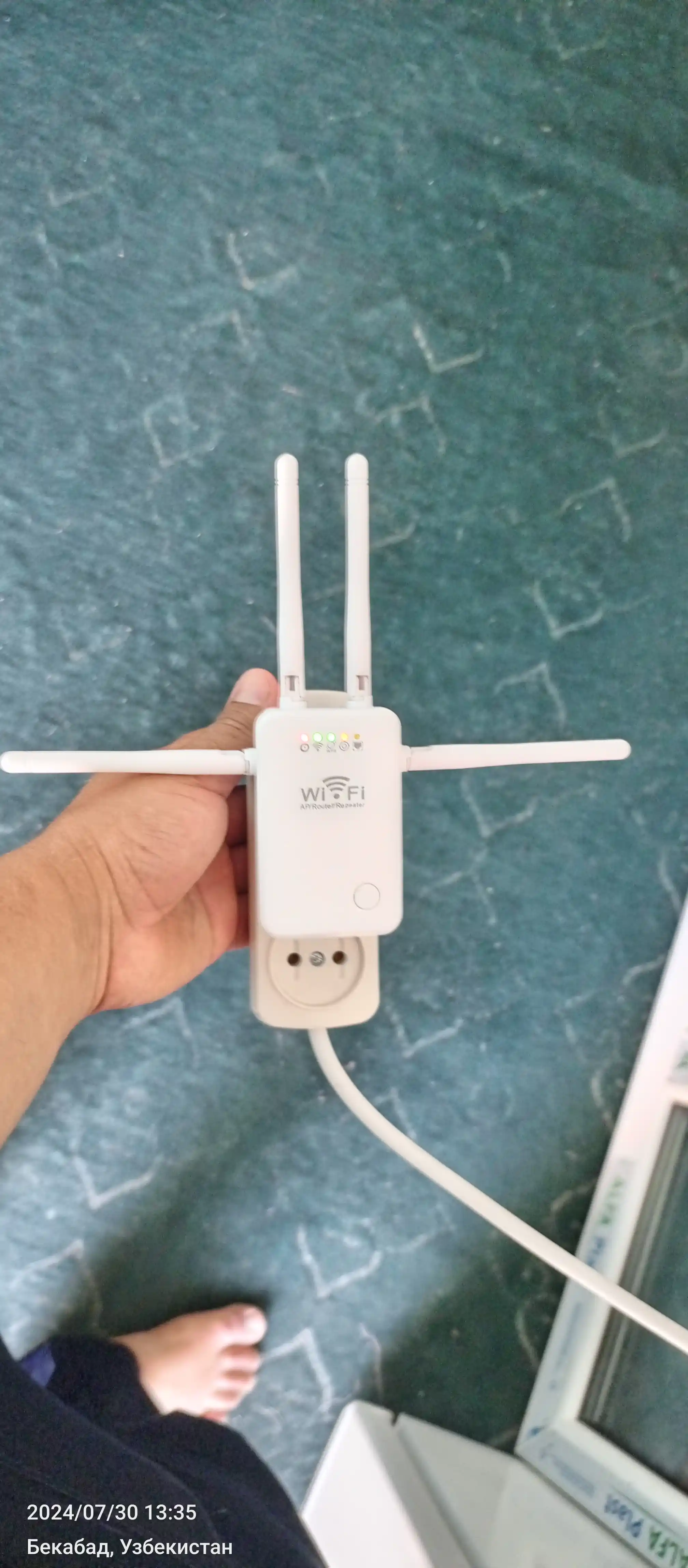 WiFi router takrorlagichi, 300 Mb/s, 2.4 GHz