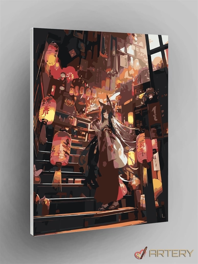 Картина рисование по номерам ARTERY "Аниме", раскраска на холсте, 40 * 50 см — ARTERY-ARTANM-ТРАКОТ