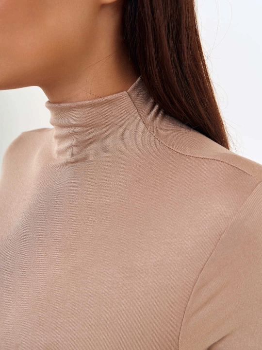 Ayollar uchun vodolazka, asosiy uzun yengli kofta, tomoqli, yopishib turadigan, S–XL