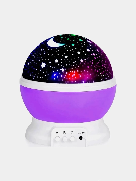 Ночник 3D проектор звездного неба, светильник светодиодный вращающийся, подарок ребенку