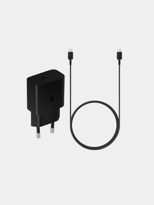 Зарядка Samsung 25w, c кабелем type-с, usb-c