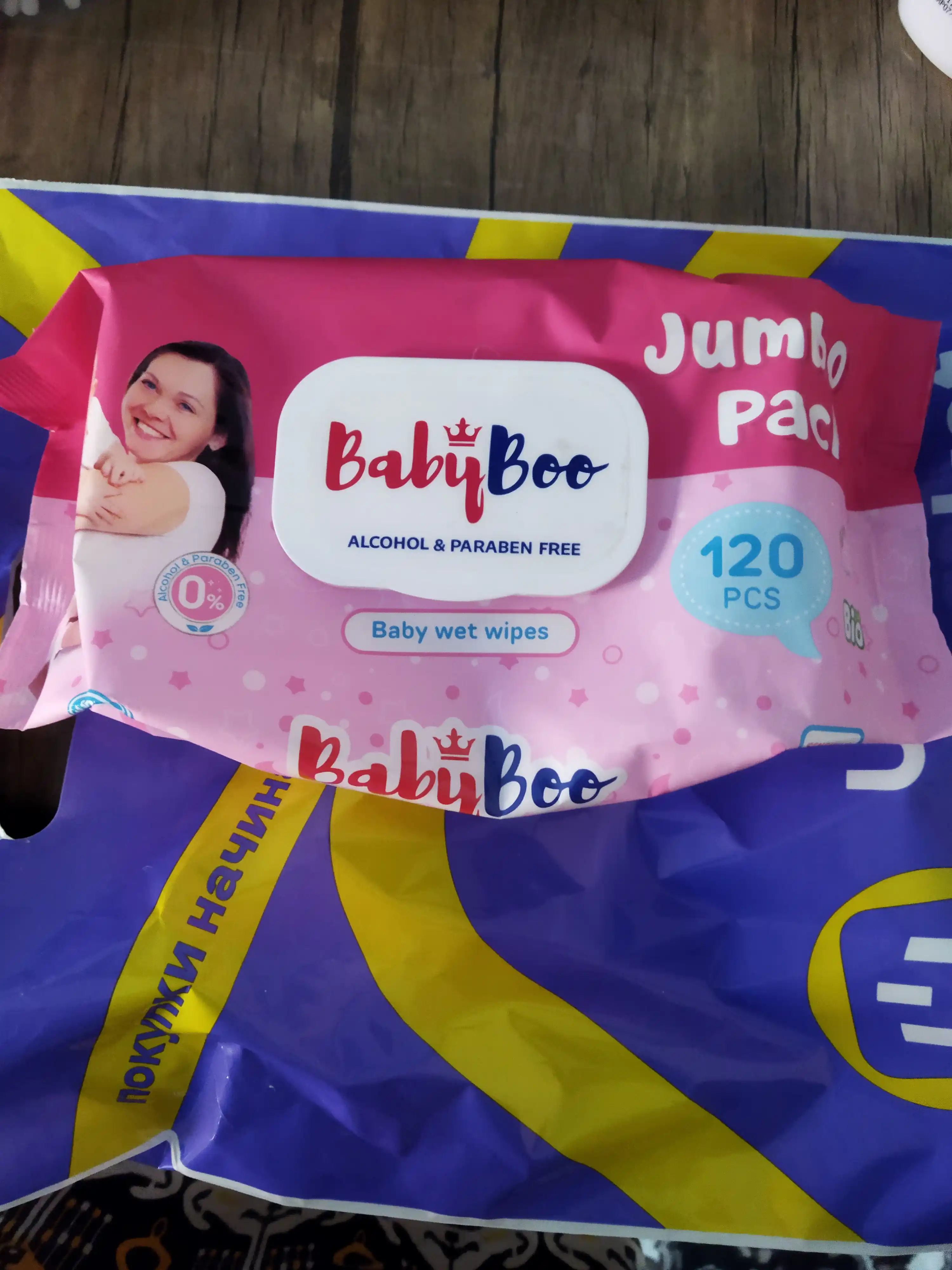 Nam salfetkalar BabyBoo, 120 dona