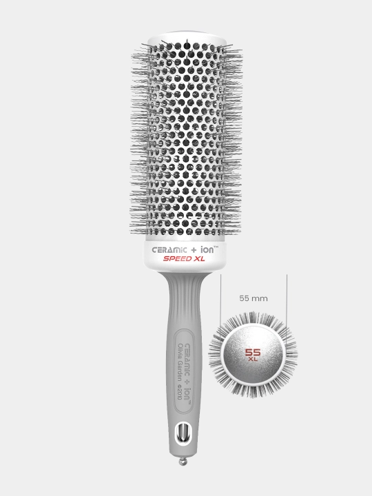 Soch turmaklash uchun professional termobrashing tarog‘i Olivia Garden Ceramic+Ion SpeedXL