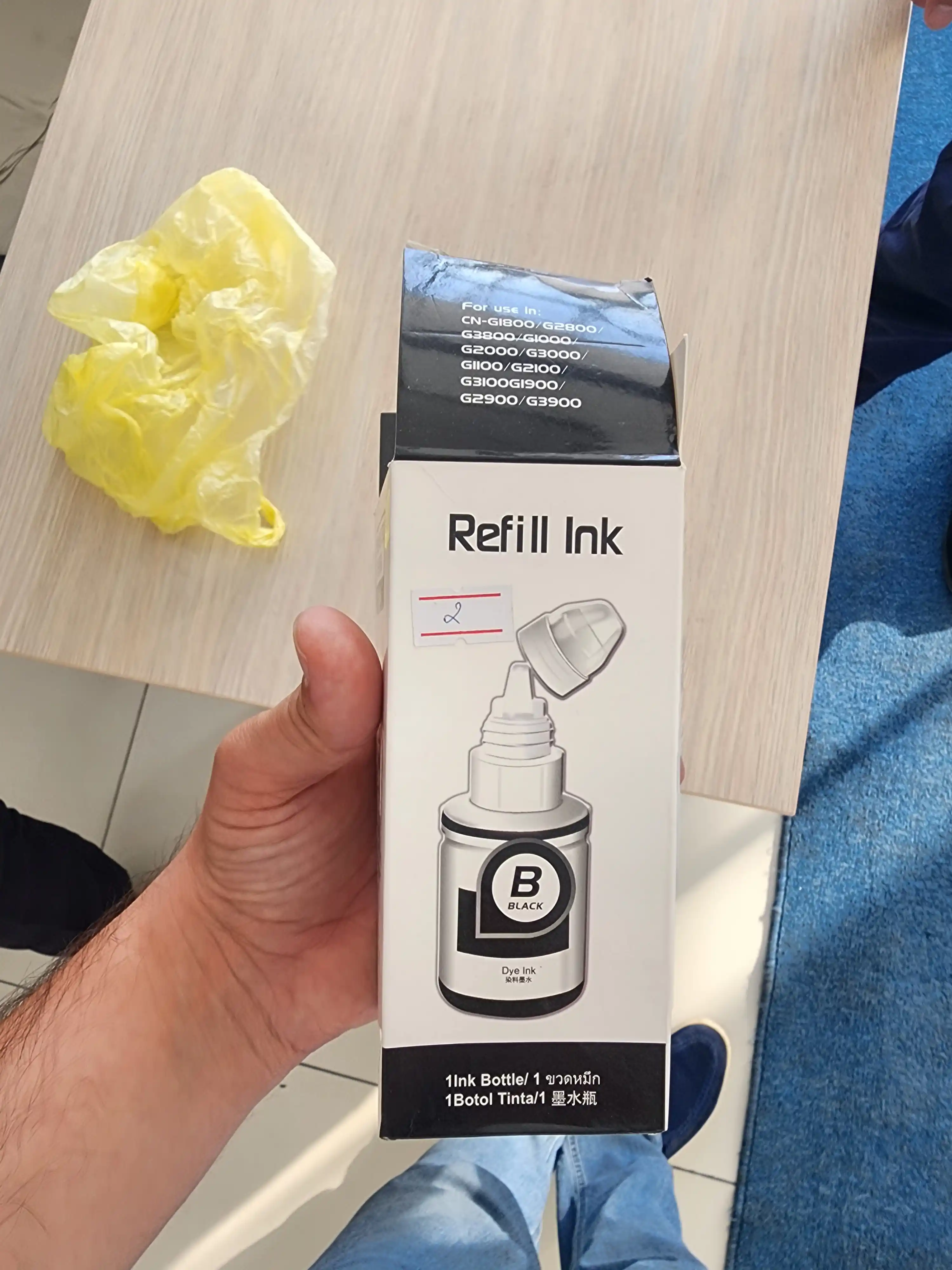 Пигментные чернила Refil Ink Gl-490 Black, для принтеров Canon G1400/2400/3400/4400
