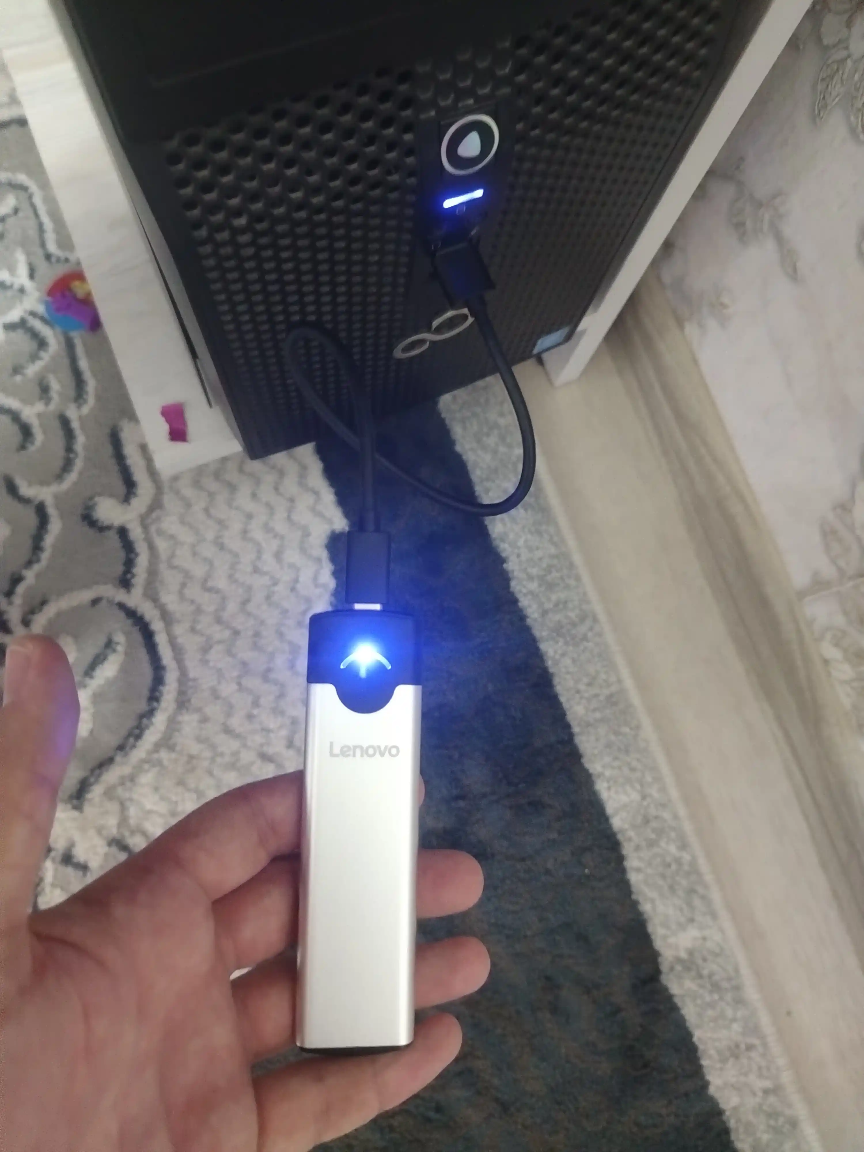 Lenova Thinkplus m01 m.2 portativ ssd korpusi C turi 6 Gbit/s ngff uchun