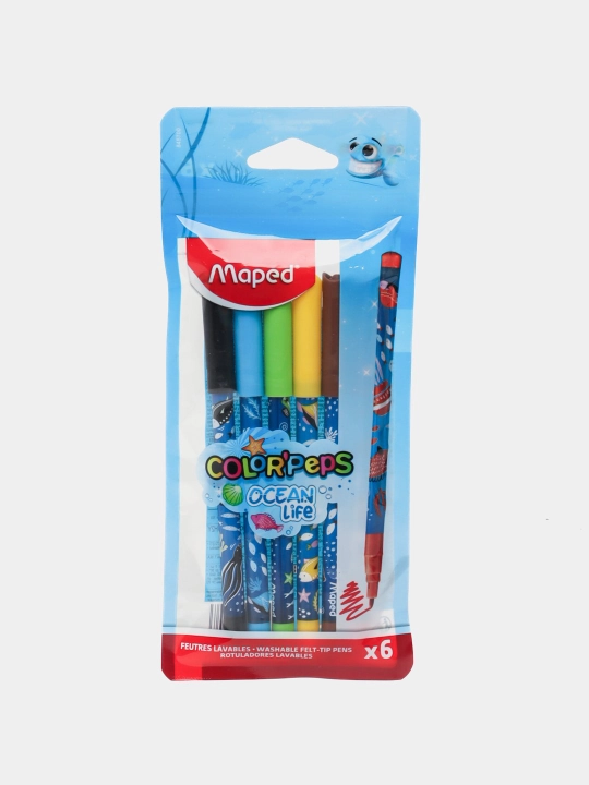 Flomasterlar "Maped" 6 ta rang, Ocean 845723
