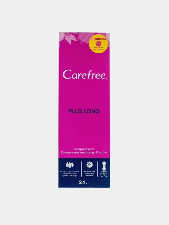 Ежедневные прокладки Carefree plus Long, 24 шт