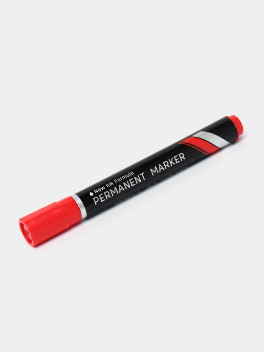 Маркер перменентный, красный, Deli EU10040red q0000005828