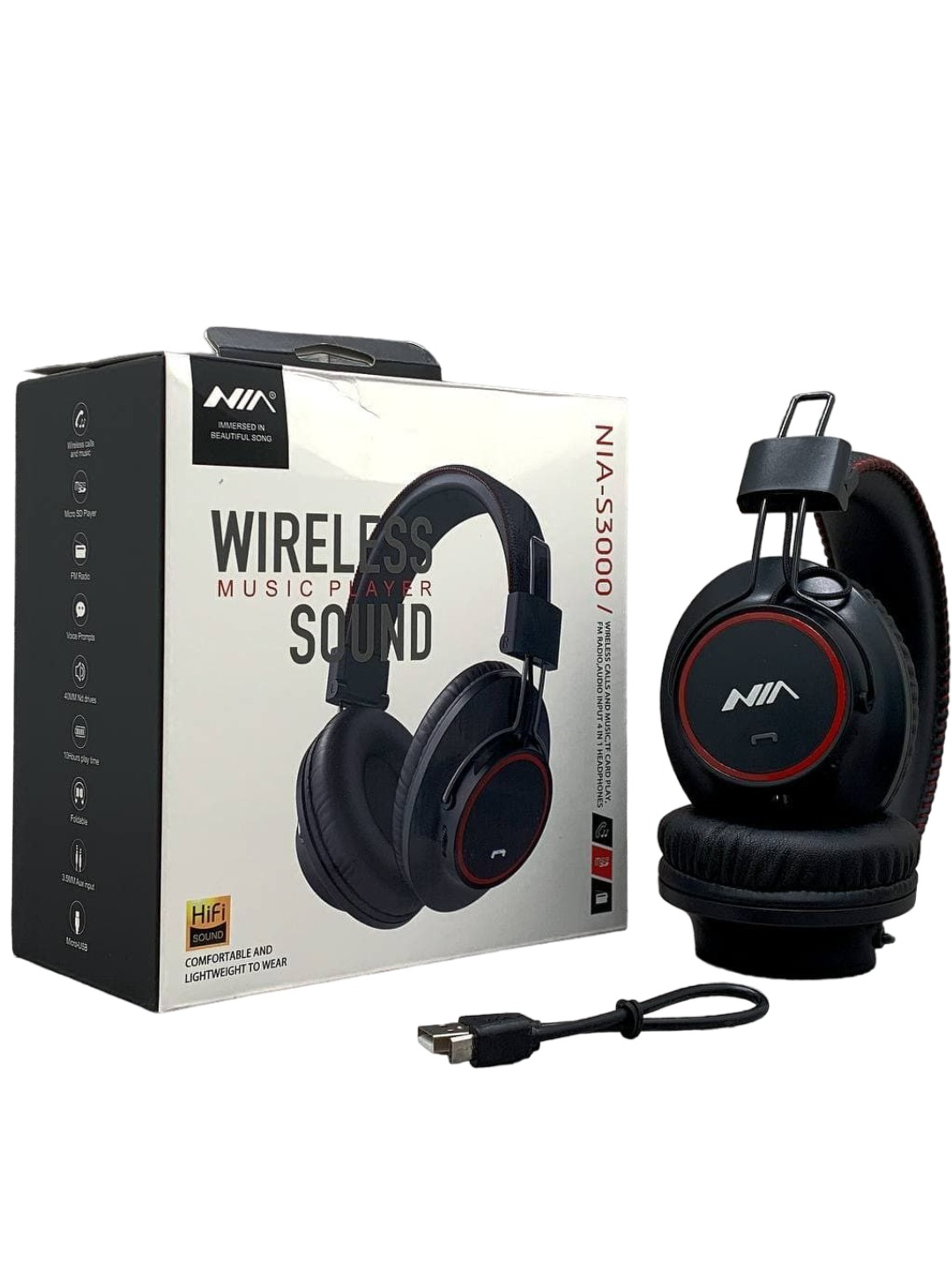Полноразмерные беспроводные наушники NIA-S3000 купить по низким ценам в ...
