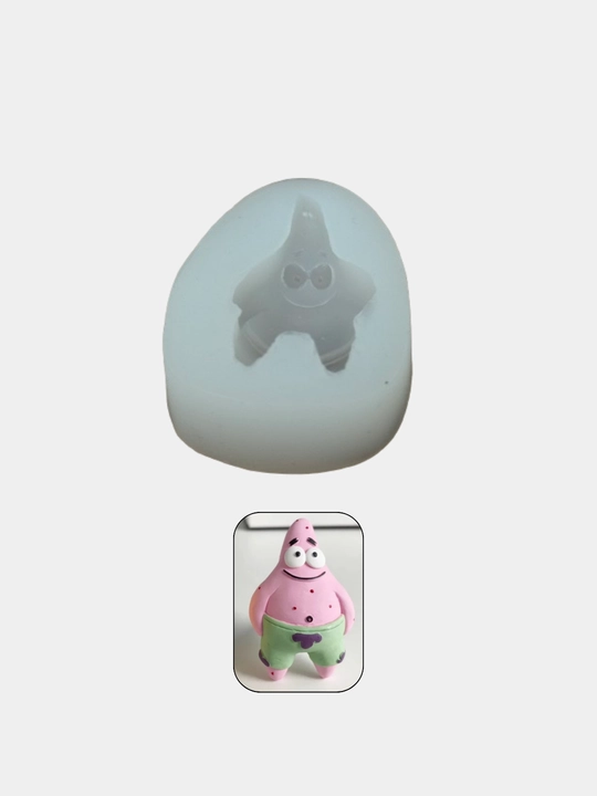 Силиконовый молд "Patrickstar" для декора торта, брелоков из смолы, мыло и свечей