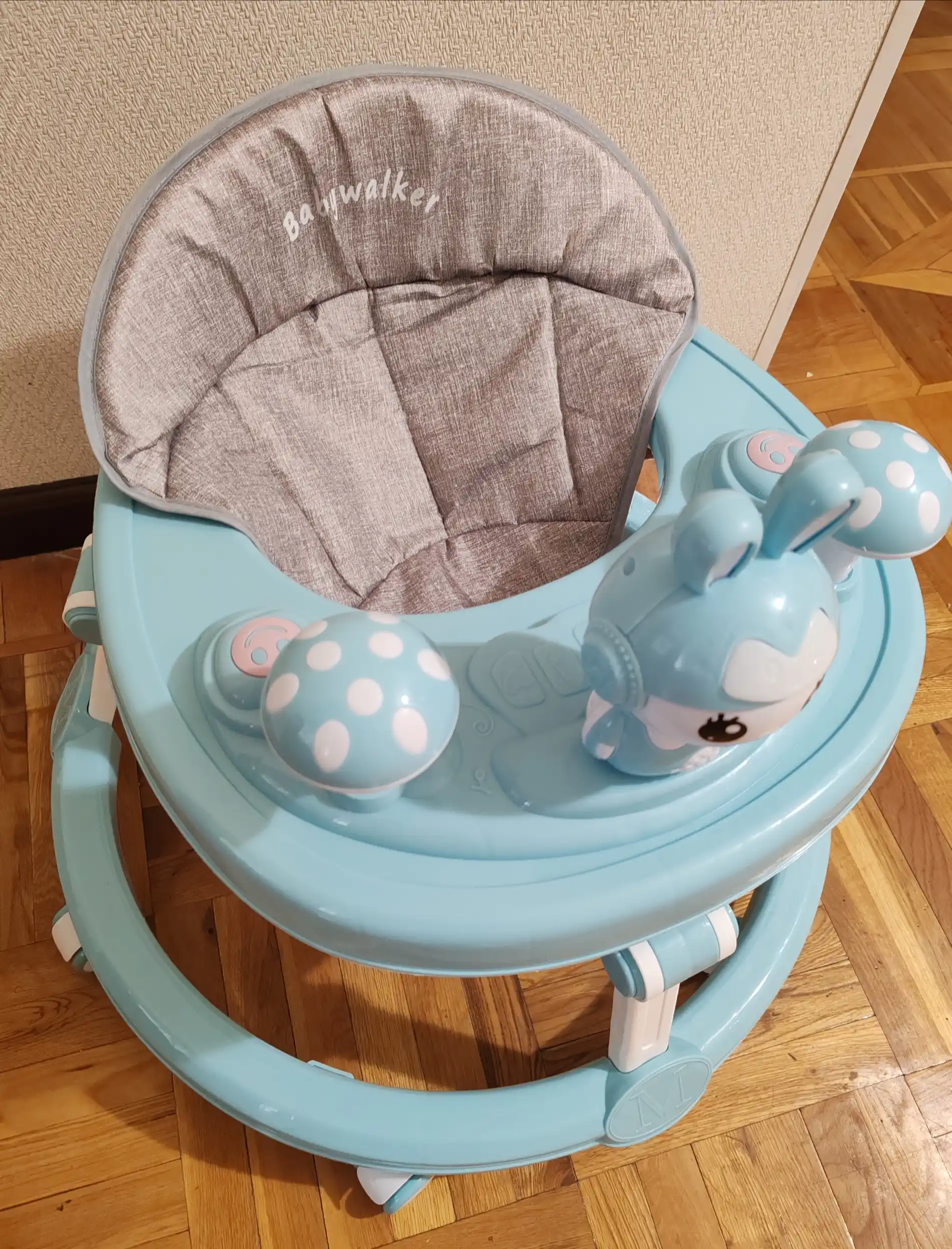 Ходунки детские, с игровой панелью, пчелка и зайчик, с грибом, легкие, прочные