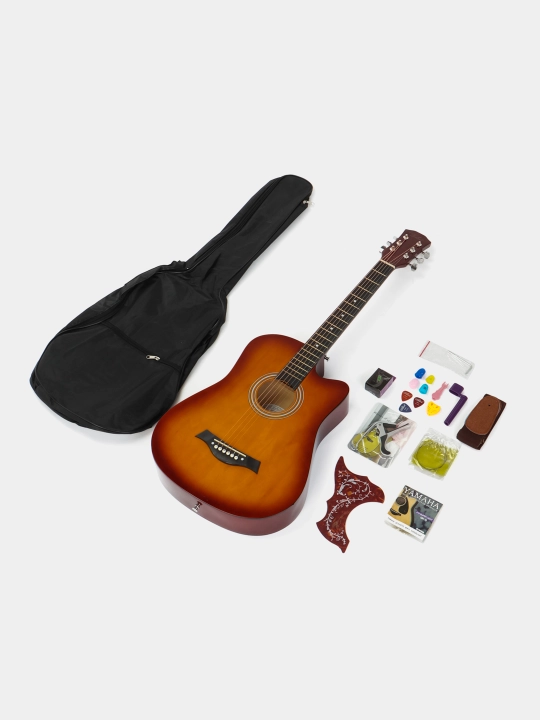 Akustik gitara Full Komplekt Kabat, 35 tasi 1 da, boshlovchi va profissionallar uchun