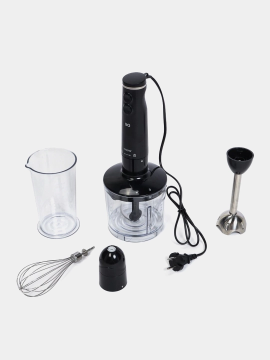 Daldirma blender 3 tasi 1 da BQ HB1031SS, yuqori quvvat 1000 Vt, turbo rejimi, 2 tezlik