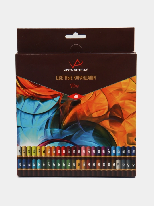 Rangli badiiy qalamlar "Vista-Artista" Fine VFCP-48, 4 x 48 rang - 