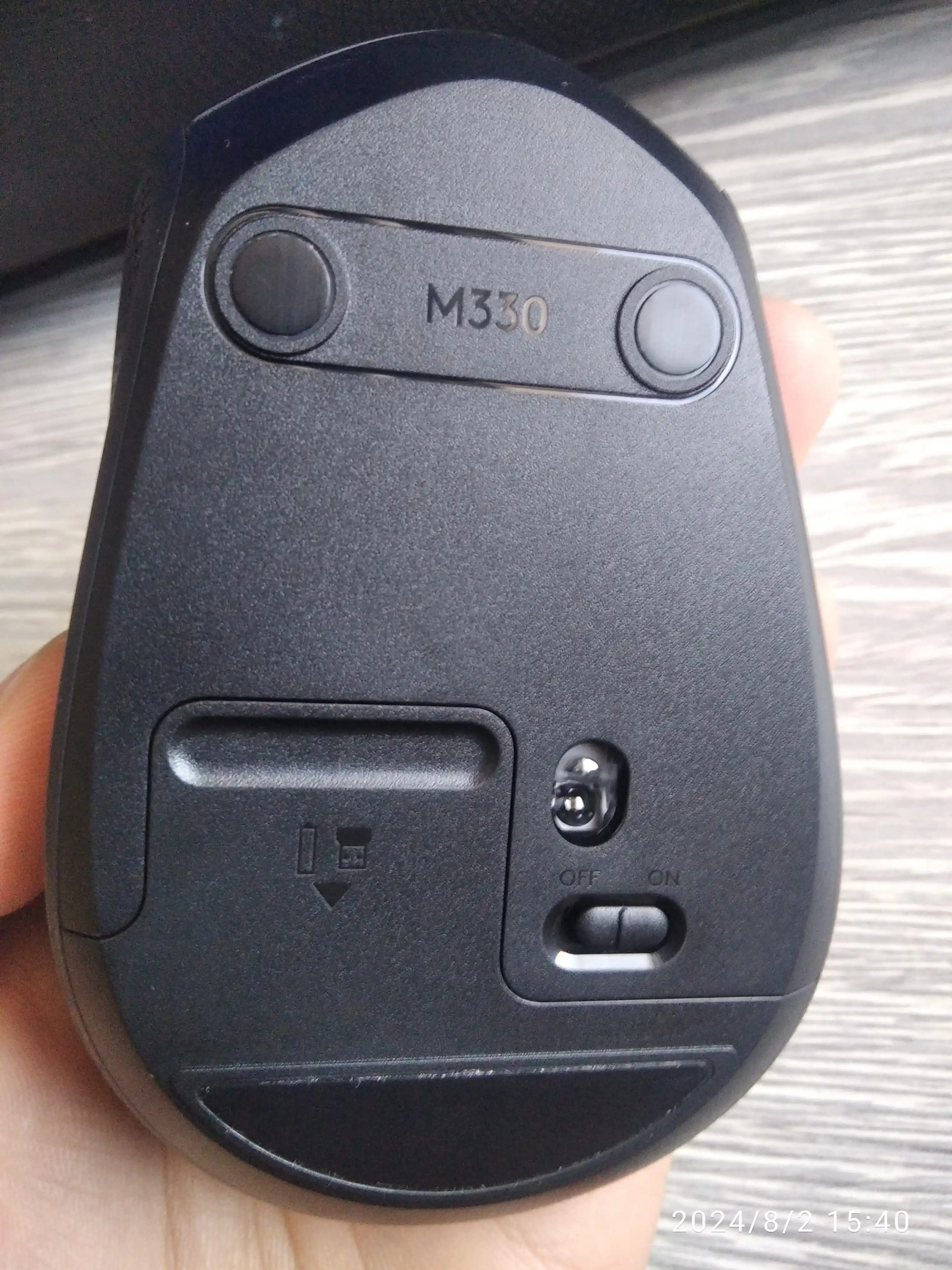 Simsiz sichqonchasi Logitech M330 Silent Plus, tovushsiz, optik