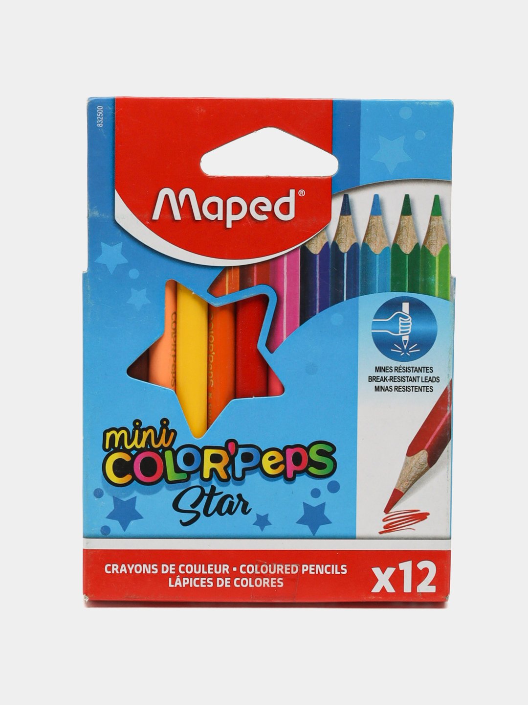Rangli qalamlar Maped Color'Peps Mini 832500, 12 ta rang