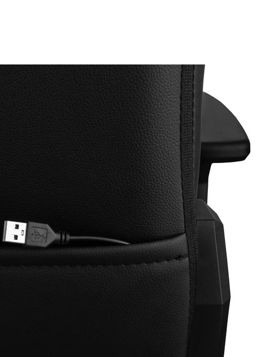 Игровое кресло 2E GAMING OGAMA ll RGB Black+в подарок фирменная футболка 2E-GC-OGA-BKRGB