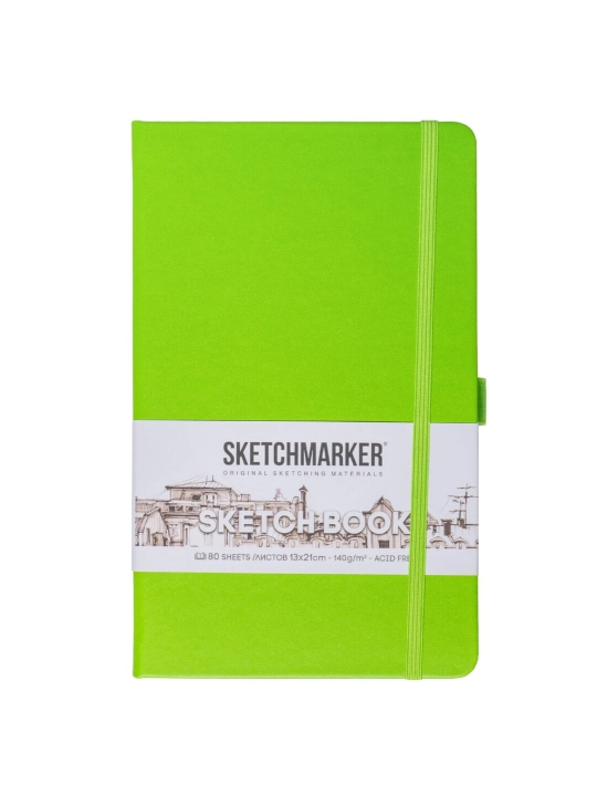 Eskiz kitobi Sketchmarker qattiq muqovali, 140 g/m2, 13x 21 sm, 80 varaq - 