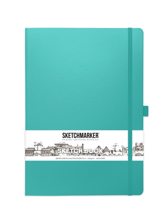Eskiz kitobi Sketchmarker qattiq muqovali, 140 g/m2, 21 х 29.7 sm, 80 varaq
