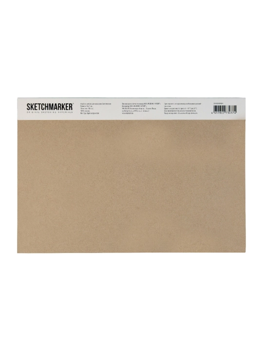 Альбом для акварели Sketchmarker, крупное зерно, склейка, 300 г/м2, 21 х 31 см, хлопок 100%