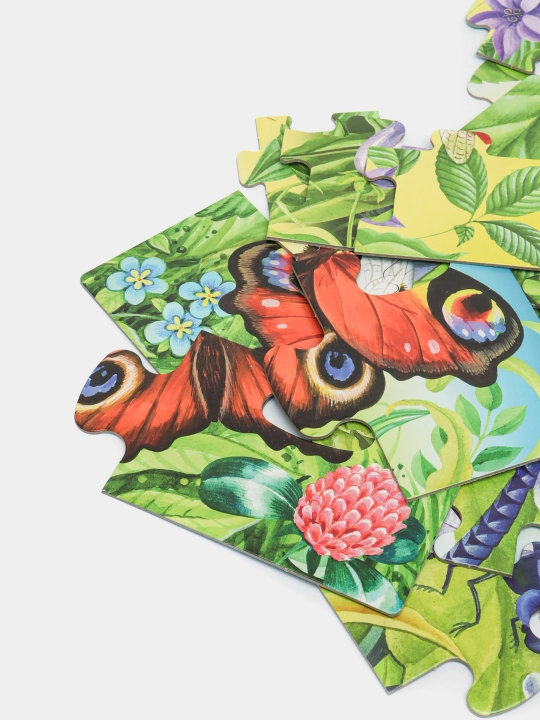 Polga moslangan pazl-mozaika Step puzzle Hasharotlar Baby Step, o'rtacha