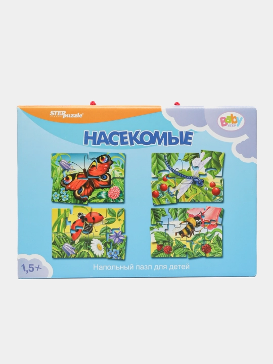 Polga moslangan pazl-mozaika Step puzzle Hasharotlar Baby Step, o'rtacha - 