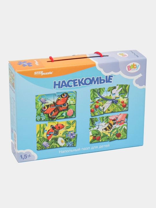 Polga moslangan pazl-mozaika Step puzzle Hasharotlar Baby Step, o'rtacha