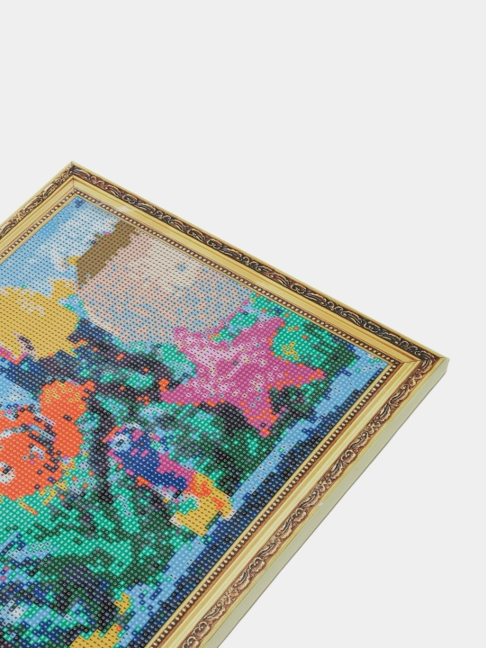 Olmos mozaika, bolalar to'plami, ijod uchun to'plam, podrama bilan, 30x40 sm, Olmos