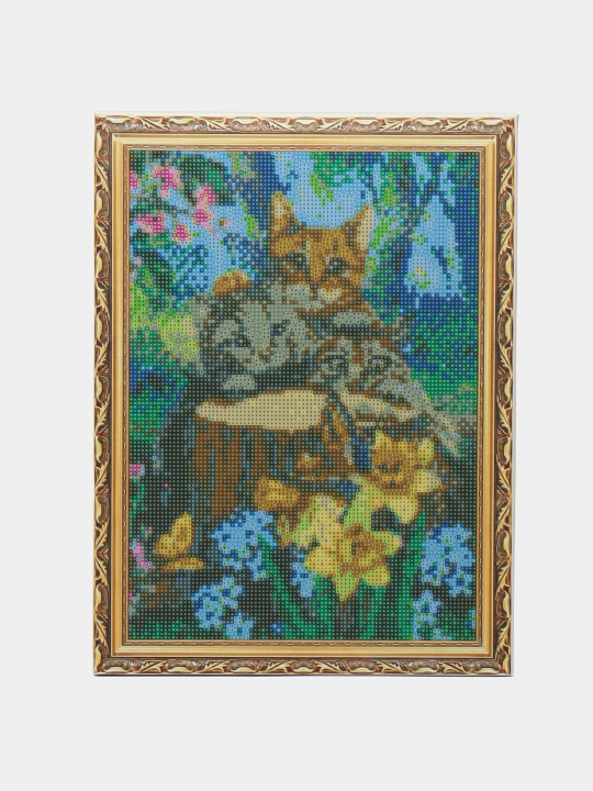 Алмазная мозаика, детский набор, набор для творчества, с подрамником, 30x40 см, Олмос - 