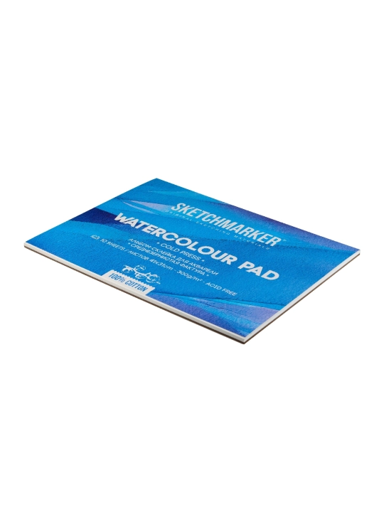 Альбом для акварели Sketchmarker 300 г/м2, 31 х 41 см, хлопок 100%, среднее зерно, склейка