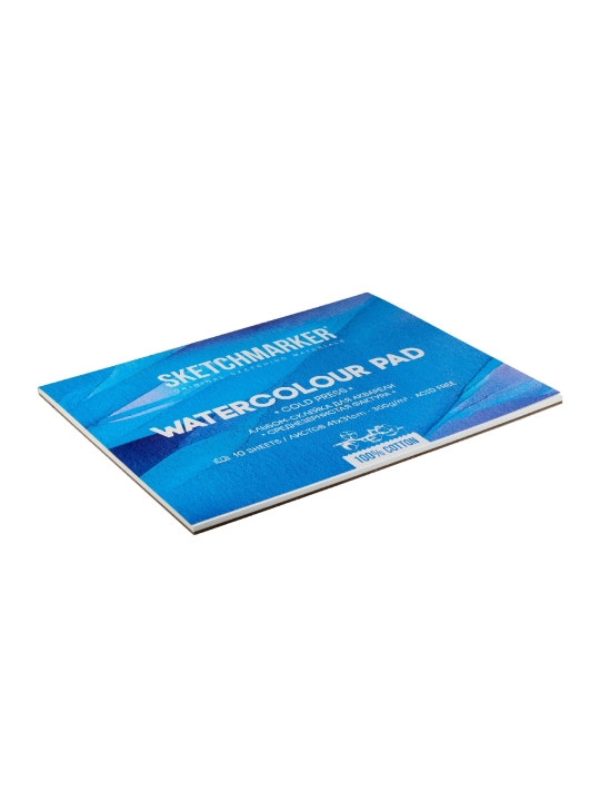 Альбом для акварели Sketchmarker 300 г/м2, 31 х 41 см, хлопок 100%, среднее зерно, склейка