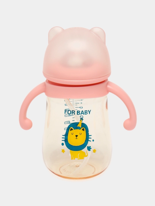 Детская бутылочка для кормления, с ручками и соской, антиколиковая Zi Store