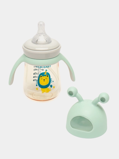Детская бутылочка для кормления, с ручками и соской, антиколиковая Zi Store
