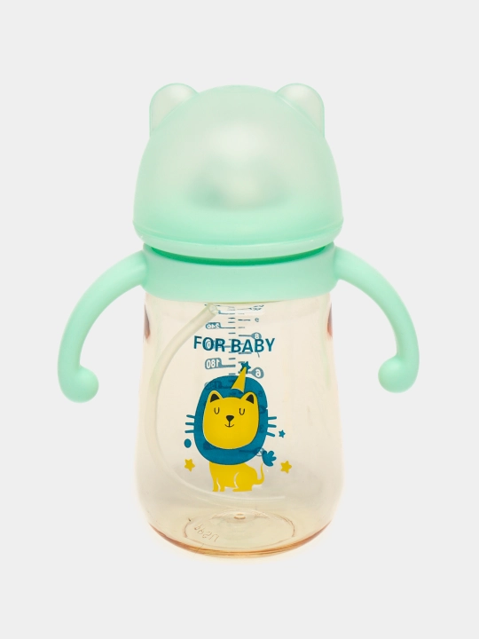 Детская бутылочка для кормления, с ручками и соской, антиколиковая Zi Store