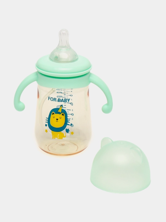 Детская бутылочка для кормления, с ручками и соской, антиколиковая Zi Store