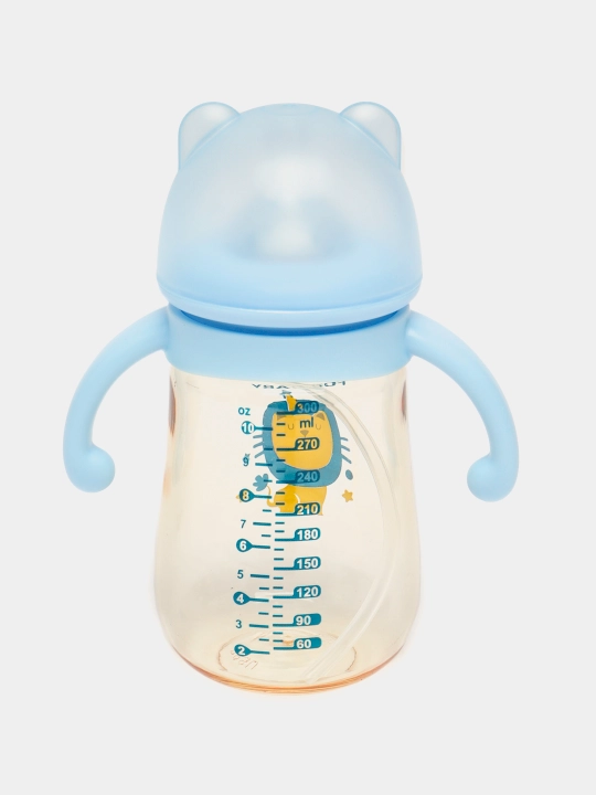Детская бутылочка для кормления, с ручками и соской, антиколиковая Zi Store