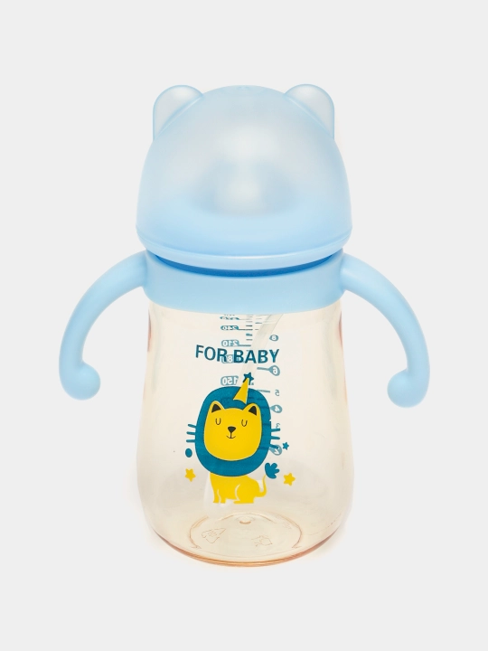 Детская бутылочка для кормления, с ручками и соской, антиколиковая Zi Store