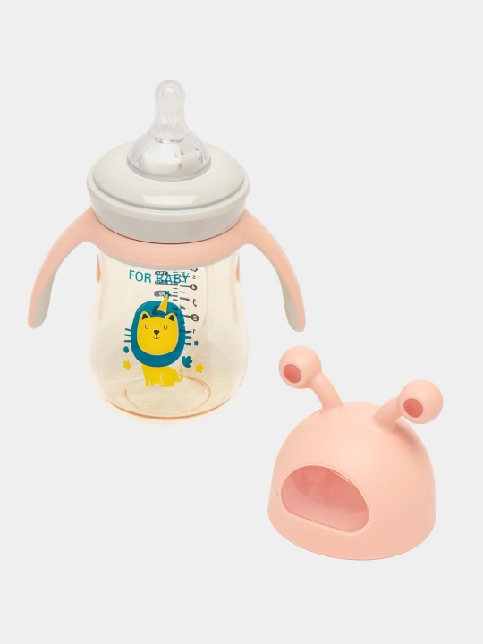 Детская бутылочка для кормления, с ручками и соской, антиколиковая Zi Store
